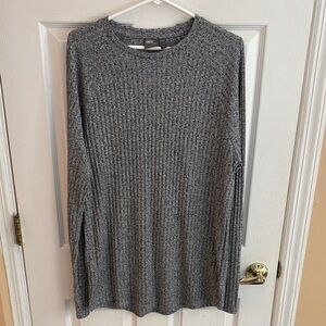 ASOS Gray Ribbed Crew Neck Sweater size 2xl